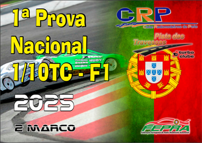 1º Prova do Campeonato Nacional de 1/10 TC e Trofeu F1